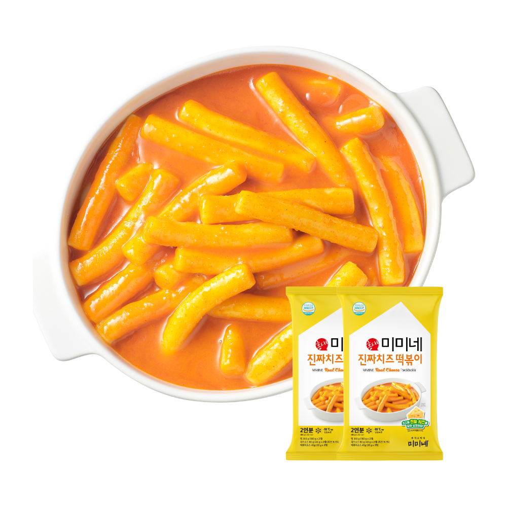[신제품] 미미네 진짜치즈 떡볶이 치즈맛, 480g, 2개 - 상품 이미지