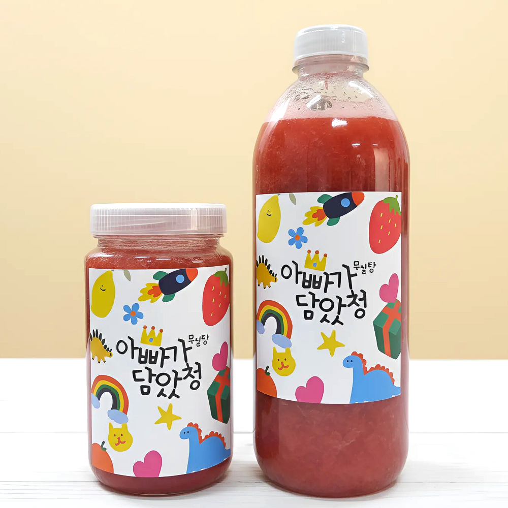 아빠가담았청 저당 딸기청 580g 홈카페용 - 상품 이미지