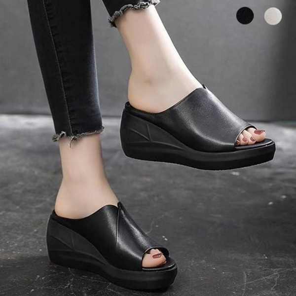 푹신한 여성 키높이 슬리퍼 플랫폼 여성 통굽 슬리퍼 데일리 사무실