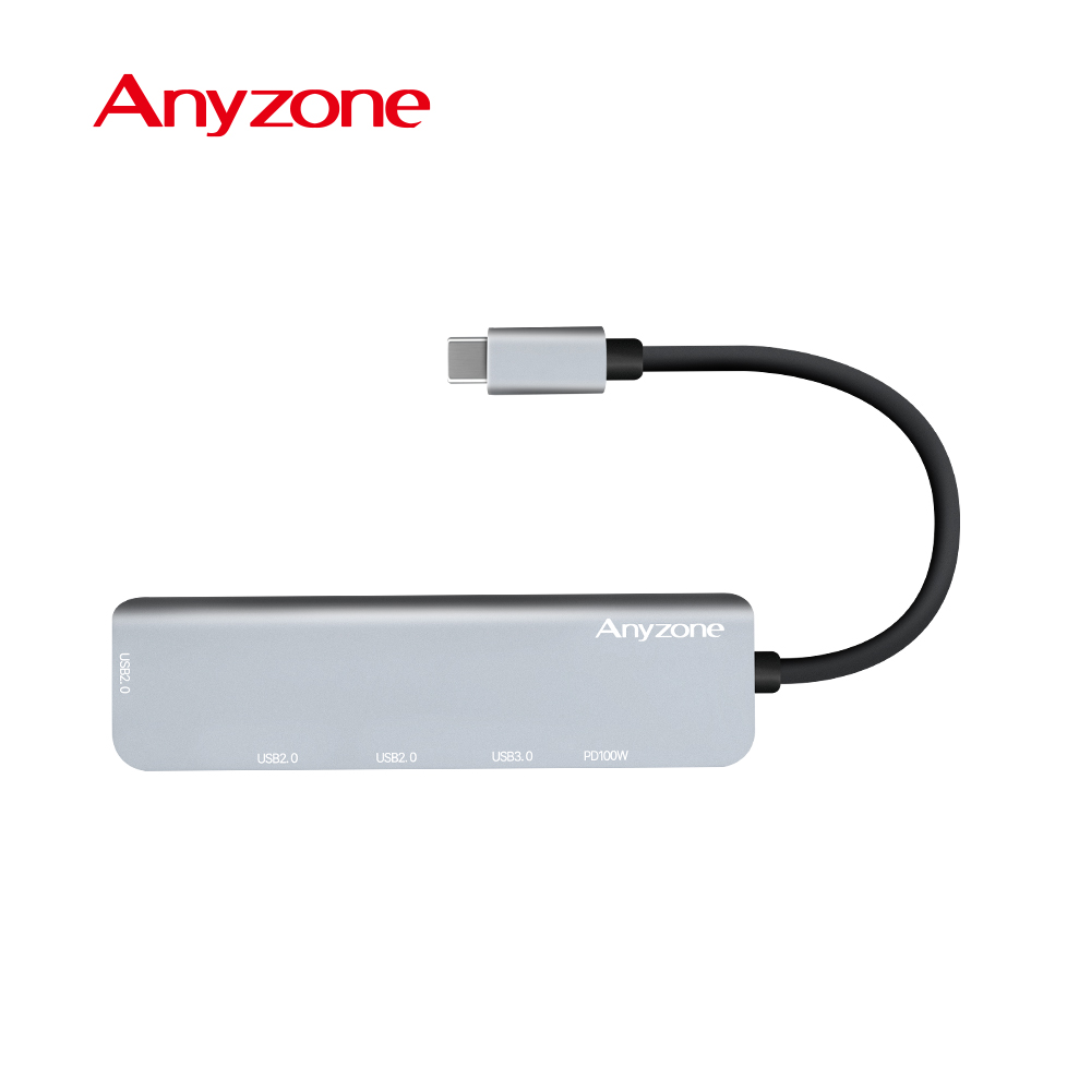 애니존 USB허브 5포트, USB3.0 Type C 블랙 - 상세 이미지 3