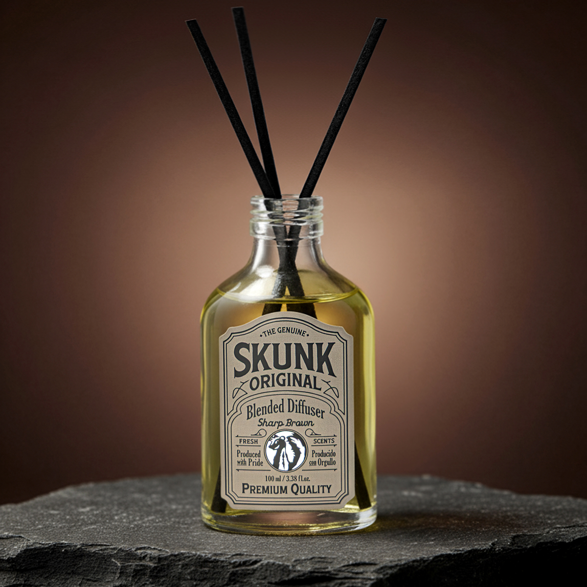 스컹크오리지날 고급디퓨저 샤프 브라운 100ml 집들이선물 실내방향제 인테리어 오브제 - 상세 이미지 2