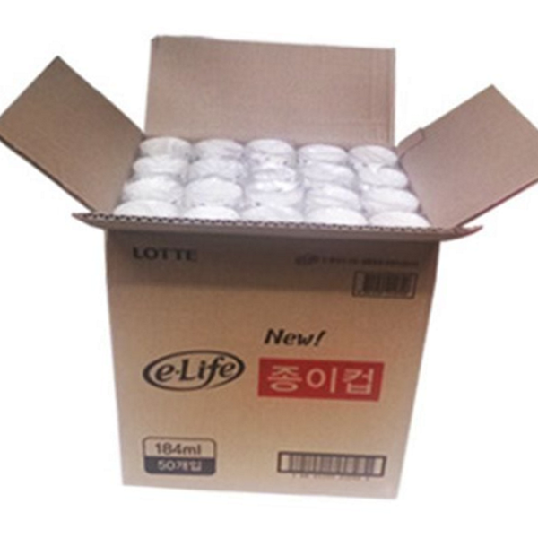 음료용 일회용 종이 컵 업소용 무형광 종이 컵 테이크아웃 1000개 - 메인 이미지