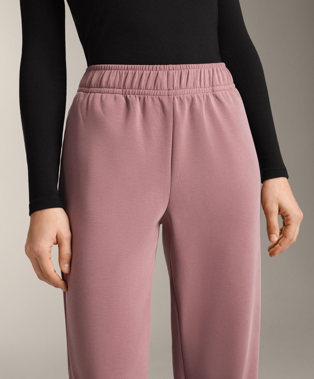 오이쇼 브러쉬드 모달 소프트 테크니컬 조거 팬츠 1142/746 PINK-MAUVE - 상세 이미지 3