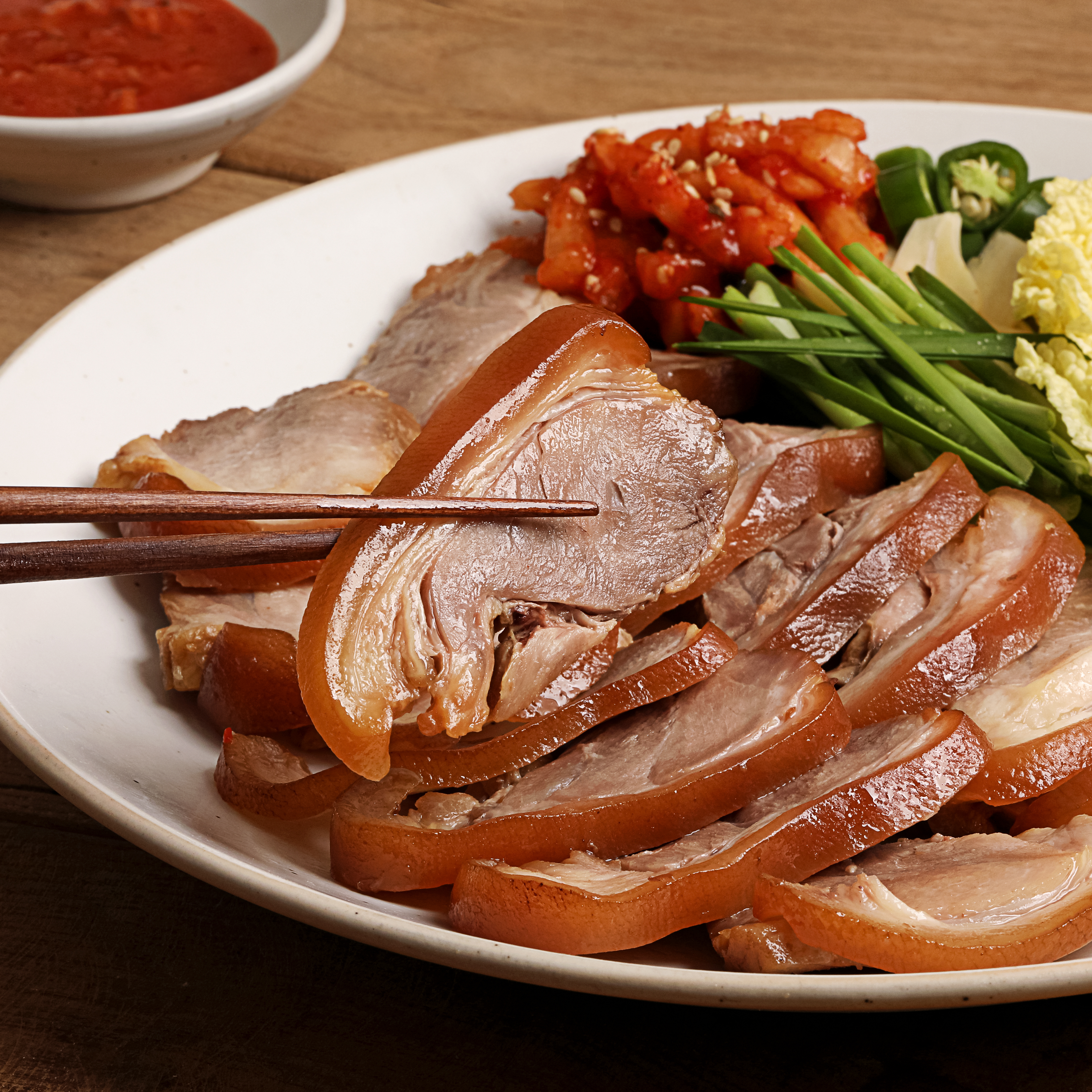 극소수 순살 족발 200g 돼지 앞다리 무뼈 슬라이스 수제 한방 안주 야식 집들이 밀키트 제품 이미지