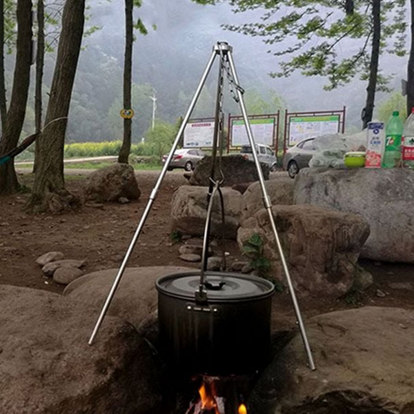 캠핑 바베큐 삼각대 화로대 삼각대 3단 오븐 더치