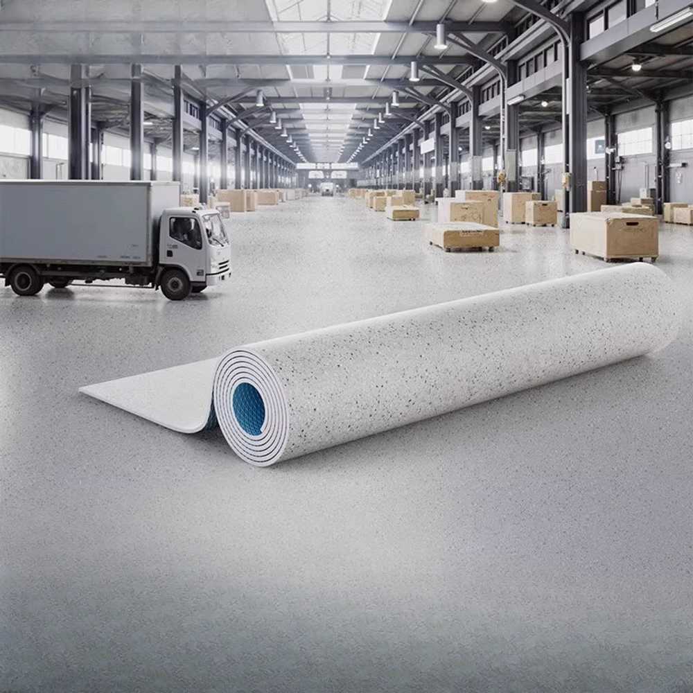 pvc 롤매트 미끄럼방지 바닥보호 방수 주방용 바닥재 2.0mm -그레이 대리석 - 상세 이미지 2
