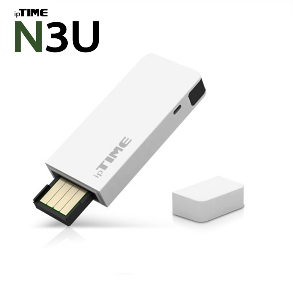 ipTIME N3U 무선 랜카드 USB 와이파이 11N 300mbps 노트북 데스크탑 - 상품 이미지