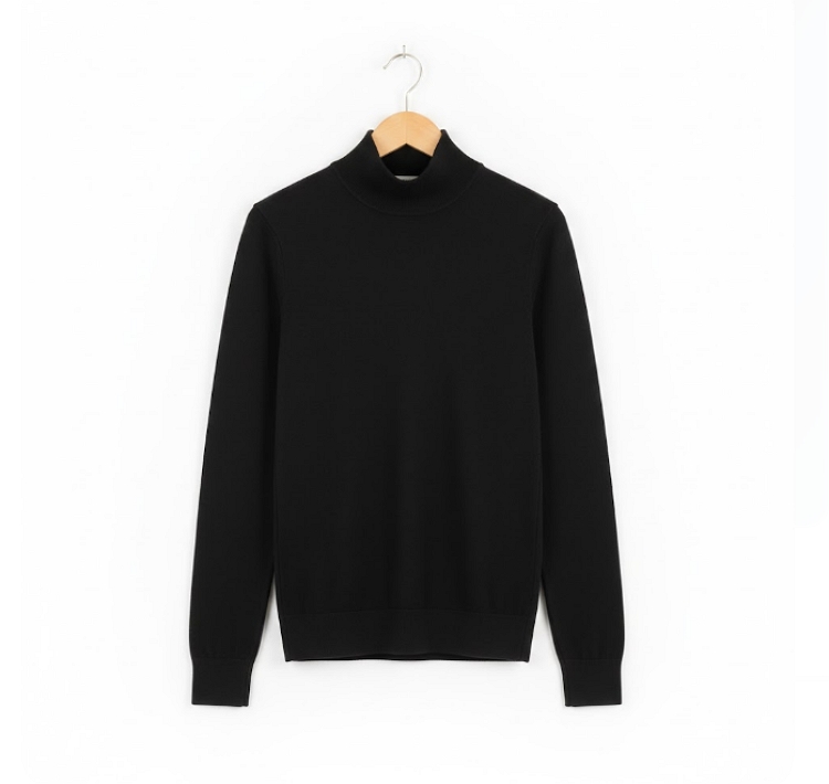 팬텀골프 남성 겨울 기본 터틀넥 피드룩 골프웨어 니트 티셔츠 - 상세 이미지 3