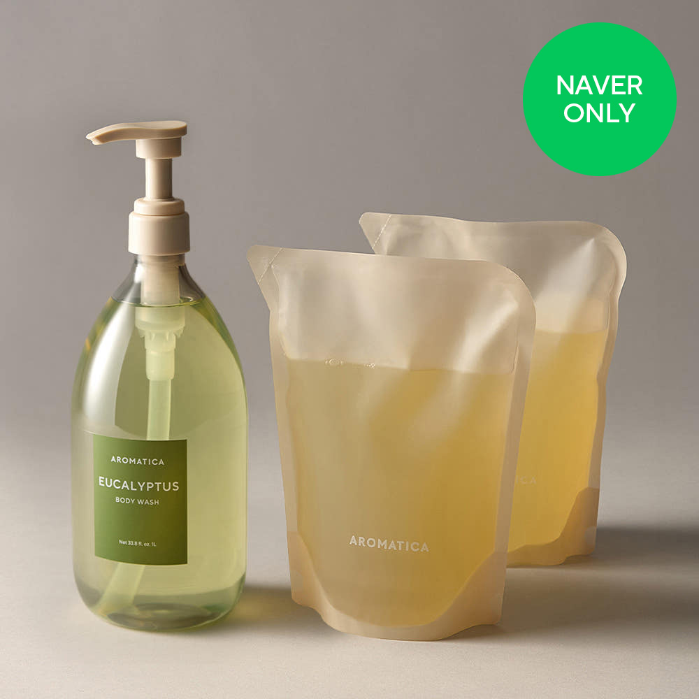 [네이버 단독] 아로마티카 유칼립투스 바디워시 대용량 2L 세트