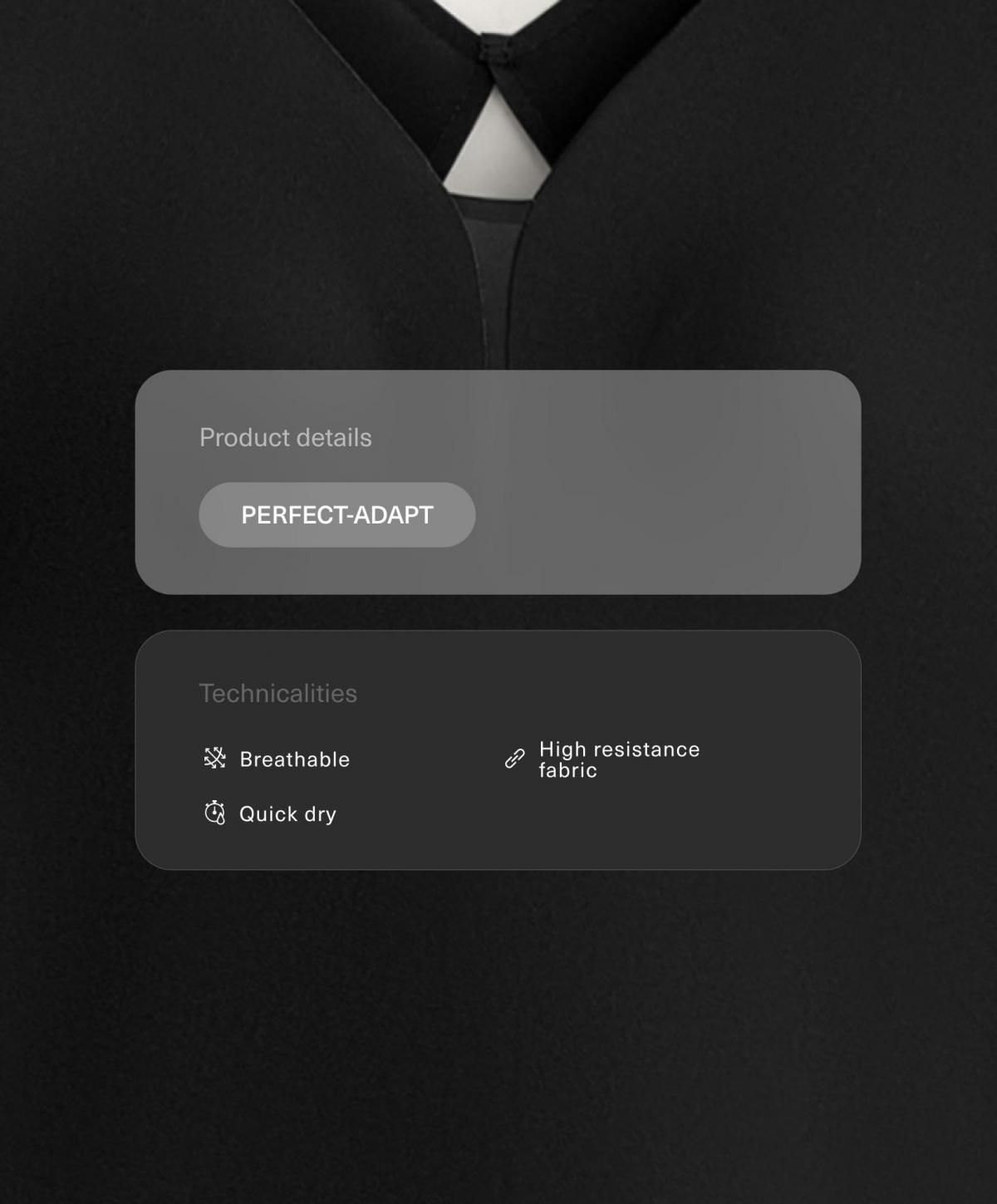 오이쇼 테크니컬 메쉬 브이넥 긴팔 점프수트 3405/232 BLACK - 상세 이미지 3