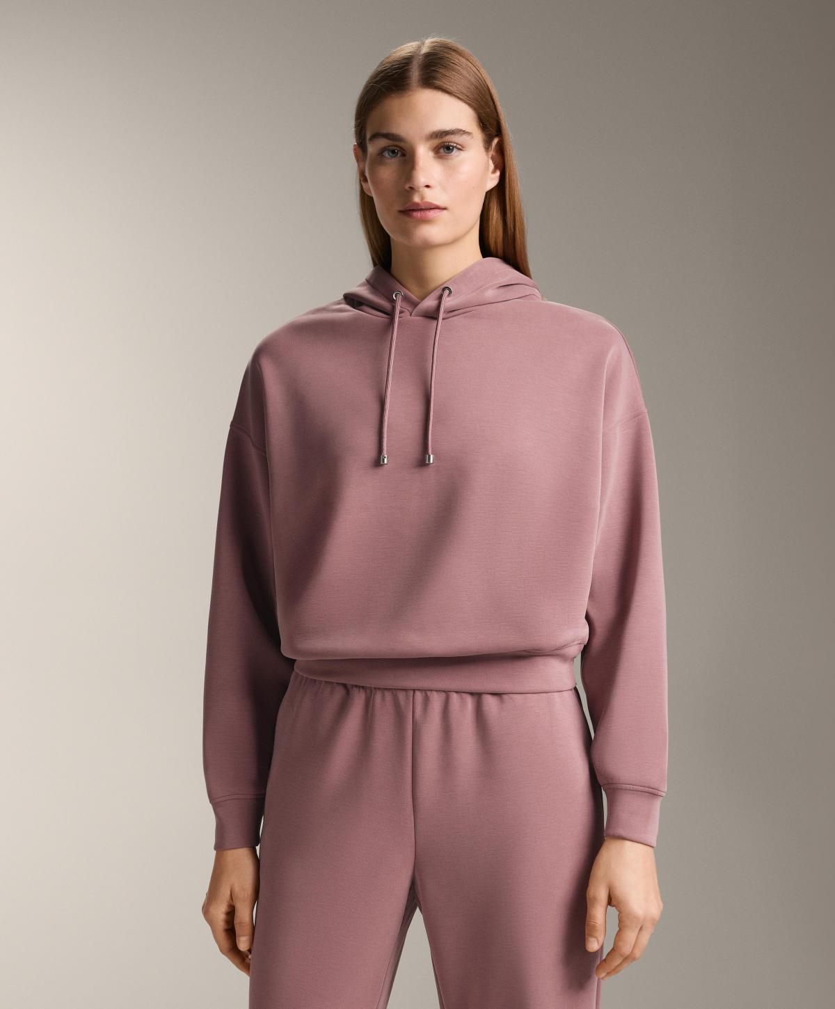 오이쇼 모달 브러시드 박시핏 소프트 후드티 2225/746 PINK-MAUVE - 상세 이미지 2