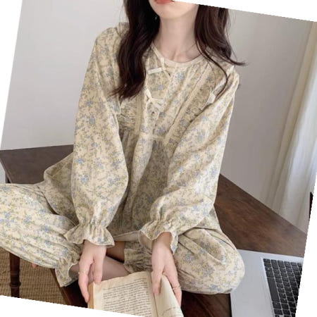 제스트커스텀 잔꽃 달콤하루 파자마세트