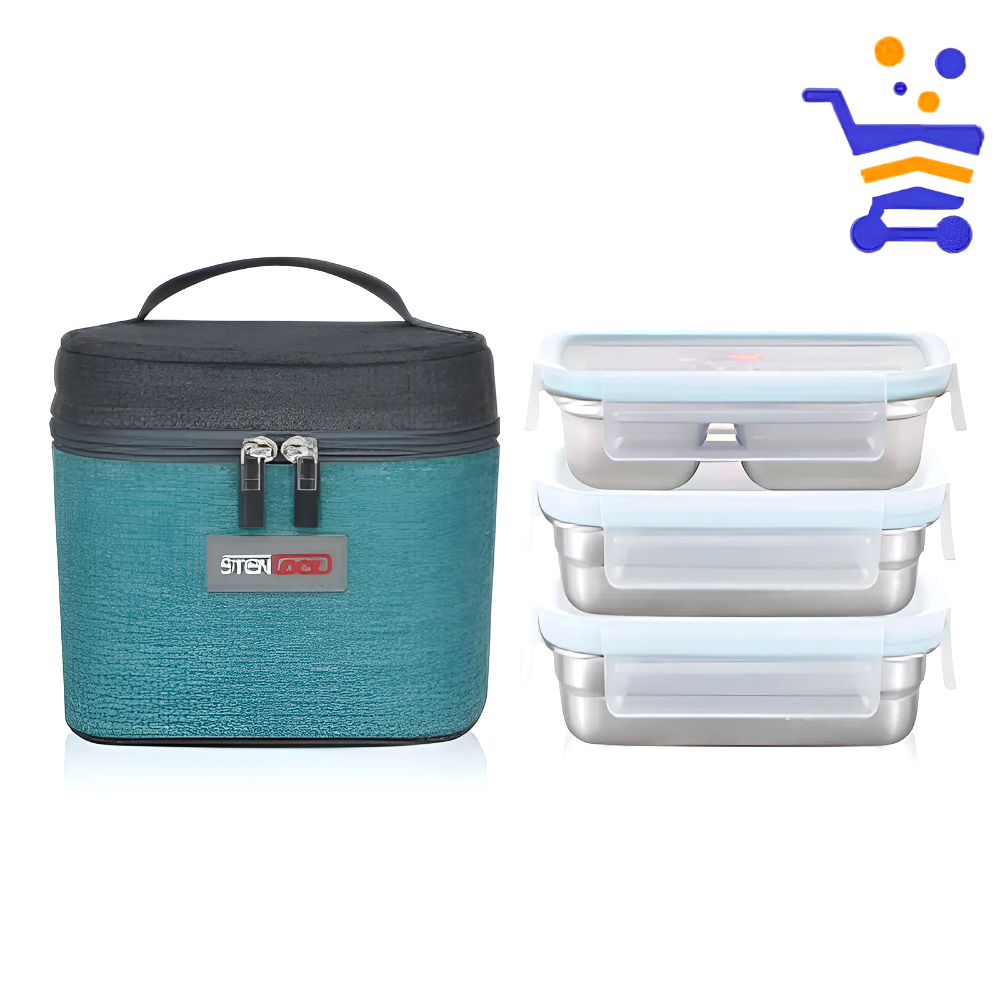 국산 소풍도시락 3단 소 어린이집 유치원 스텐 보온 도시락통 도시락가방