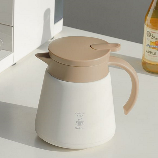 원터치 캠핑용 보온병 블랙 사무실 보온병 800ml 600ml - 메인 이미지