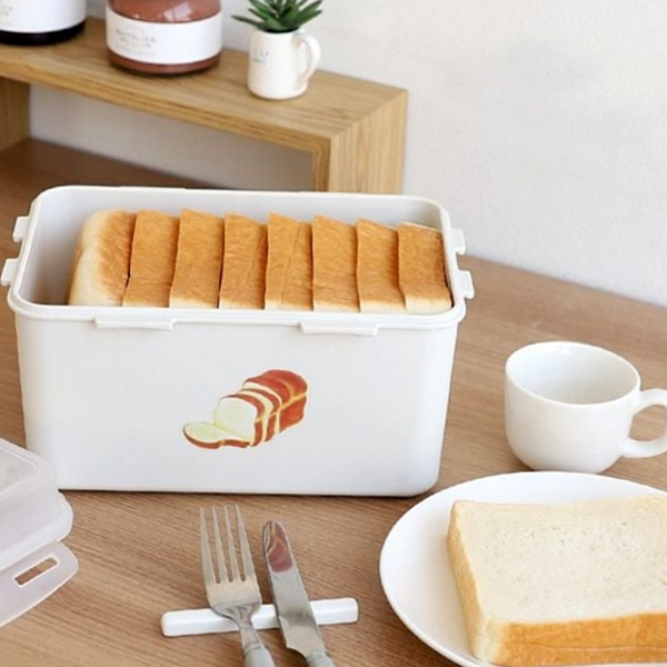 밀폐형 식빵 보관함 사각 식빵 밀폐 용기 간식 투명 - 상품 이미지
