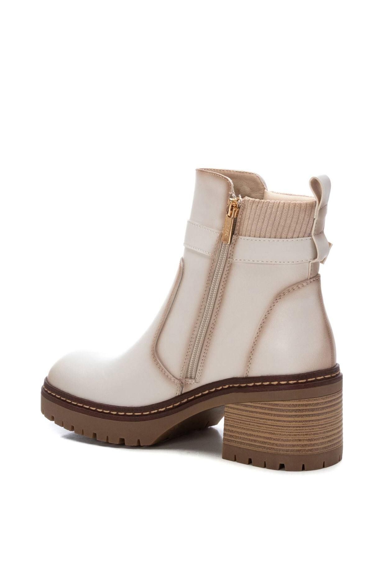 엑스티아이 아이보리 첼시 앵클부츠 6cm 비건레더 9202124 BEIGE - 상세 이미지 3