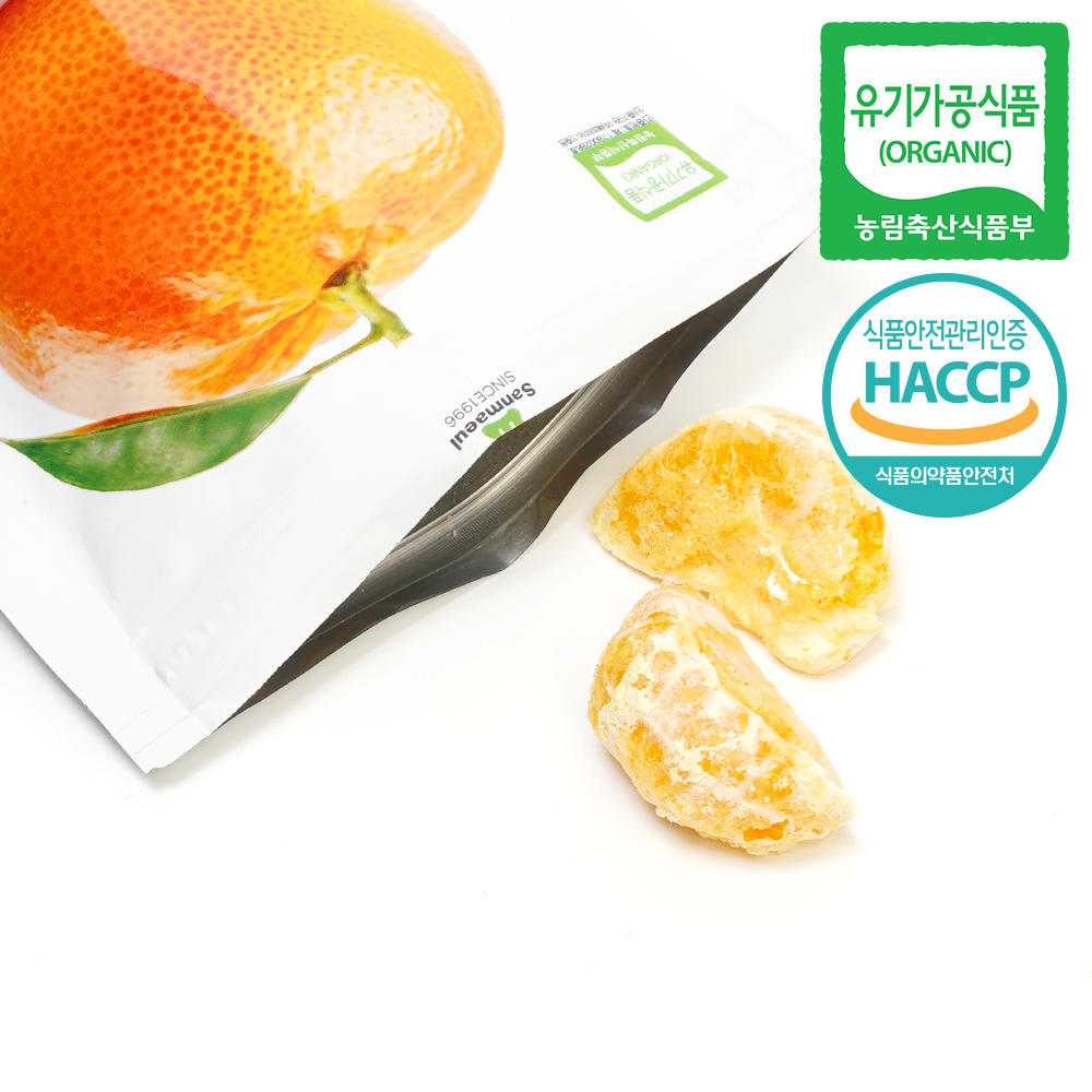 리얼칩 감귤 (10g) 유기농 국내산 동결건조 과일 감귤칩 - 상품 이미지