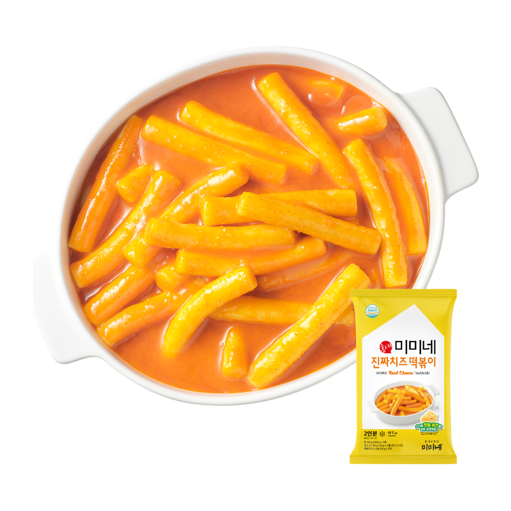 [신제품] 미미네 진짜치즈 떡볶이 치즈맛, 480g, 1개 - 상품 이미지