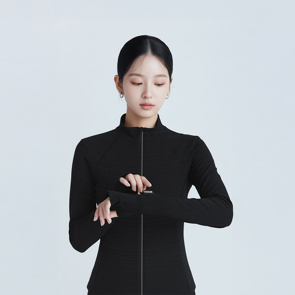여성 러닝집업 바람막이 자켓 애슬레저룩 런닝복 마라톤 상의 - 상세 이미지 5