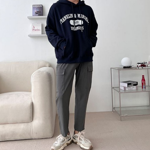 데일리 남자 카고 바지 스판 남성 카고 팬츠 일자 워크 - 상품 이미지