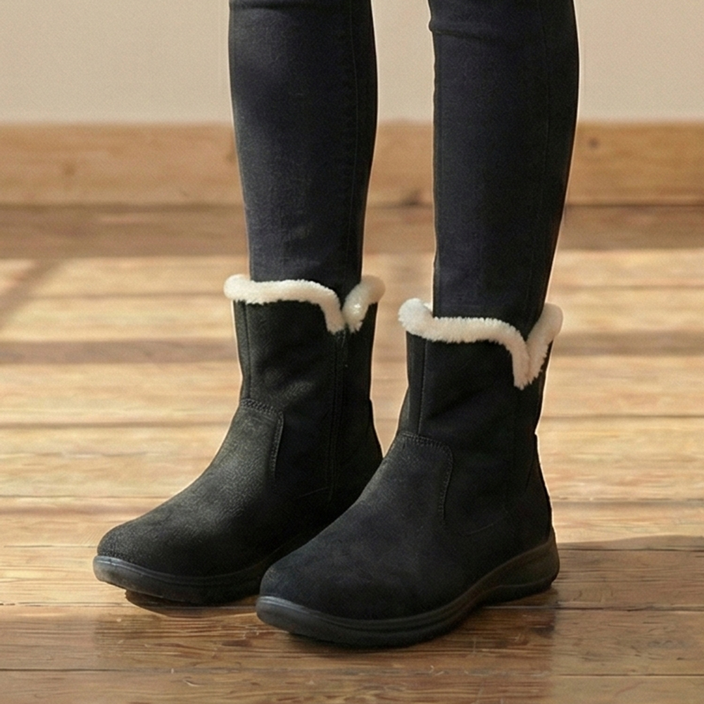 230~255 데이워크 털내피 발편한 아치깔창 여성 앵클 털부츠 도라 DW30078