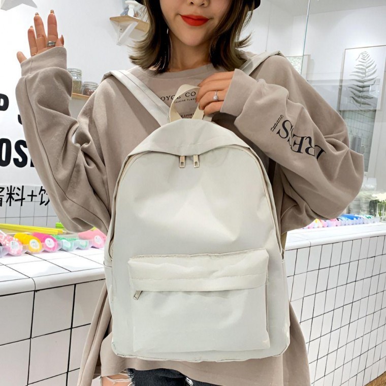 데일리 백팩 캔버스 백팩 심플한 여성백팩 학생백팩 가방 군인백팩 출타 가벼운백팩 직장인백팩 운동백팩 - 메인 이미지