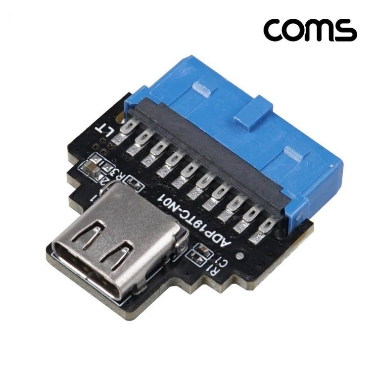 19Pin 20Pin to USB C 메인보드 마더보드 19핀20핀 F to C타입 - 상품 이미지