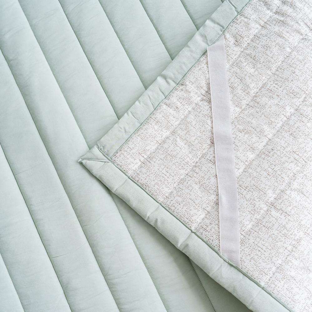 쿠에뜨 모달 알러지케어 치즈 무지패드 SS 논슬립 고정밴드 순면 침대패드