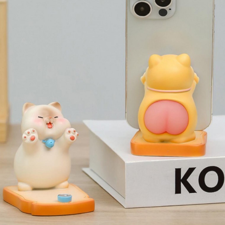 고양이 스마트폰 거치대 휴대폰 받침대 고정대 - 상품 이미지