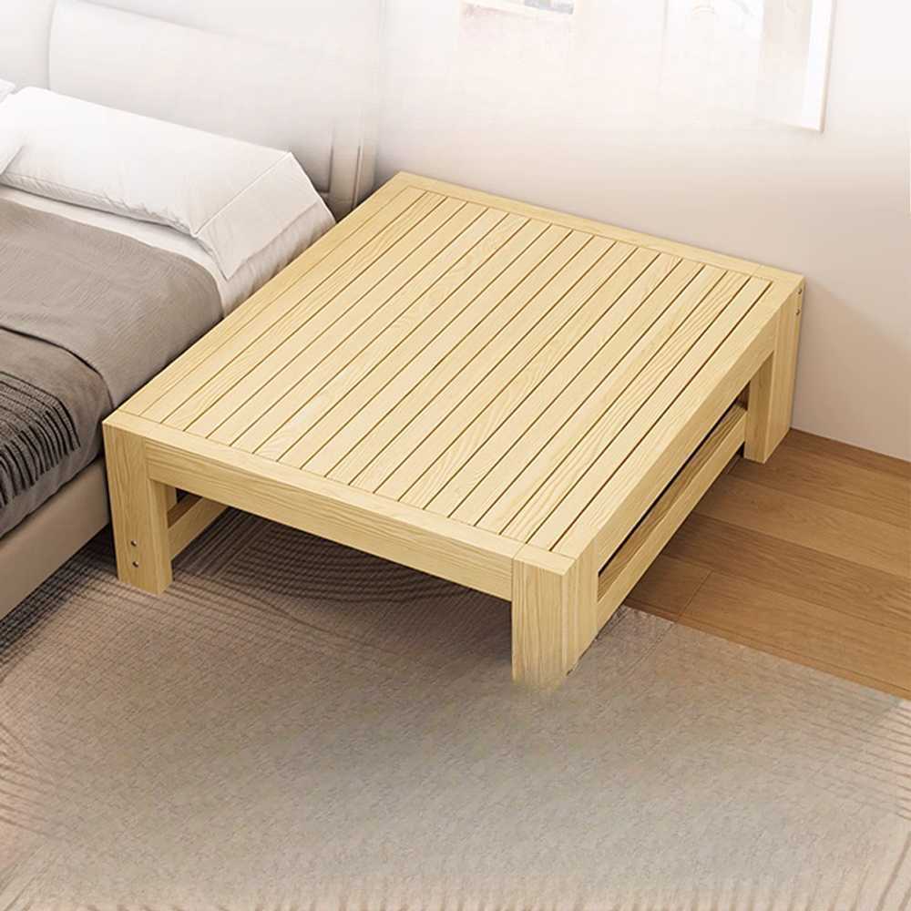 평상형 확장 침대 원목 프레임 넓어지는 가족용 베드 150x110cm 원목 - 상세 이미지 3