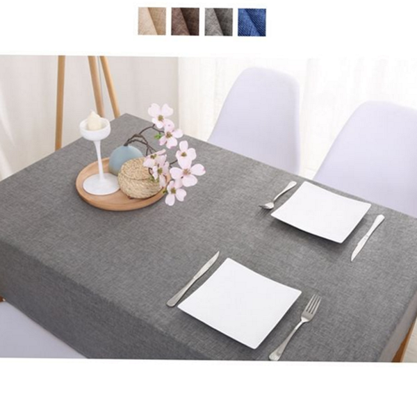 감성 린넨 방수 식탁보 북유럽 린넨 테이블보 직사각형 캠핑 홈카페