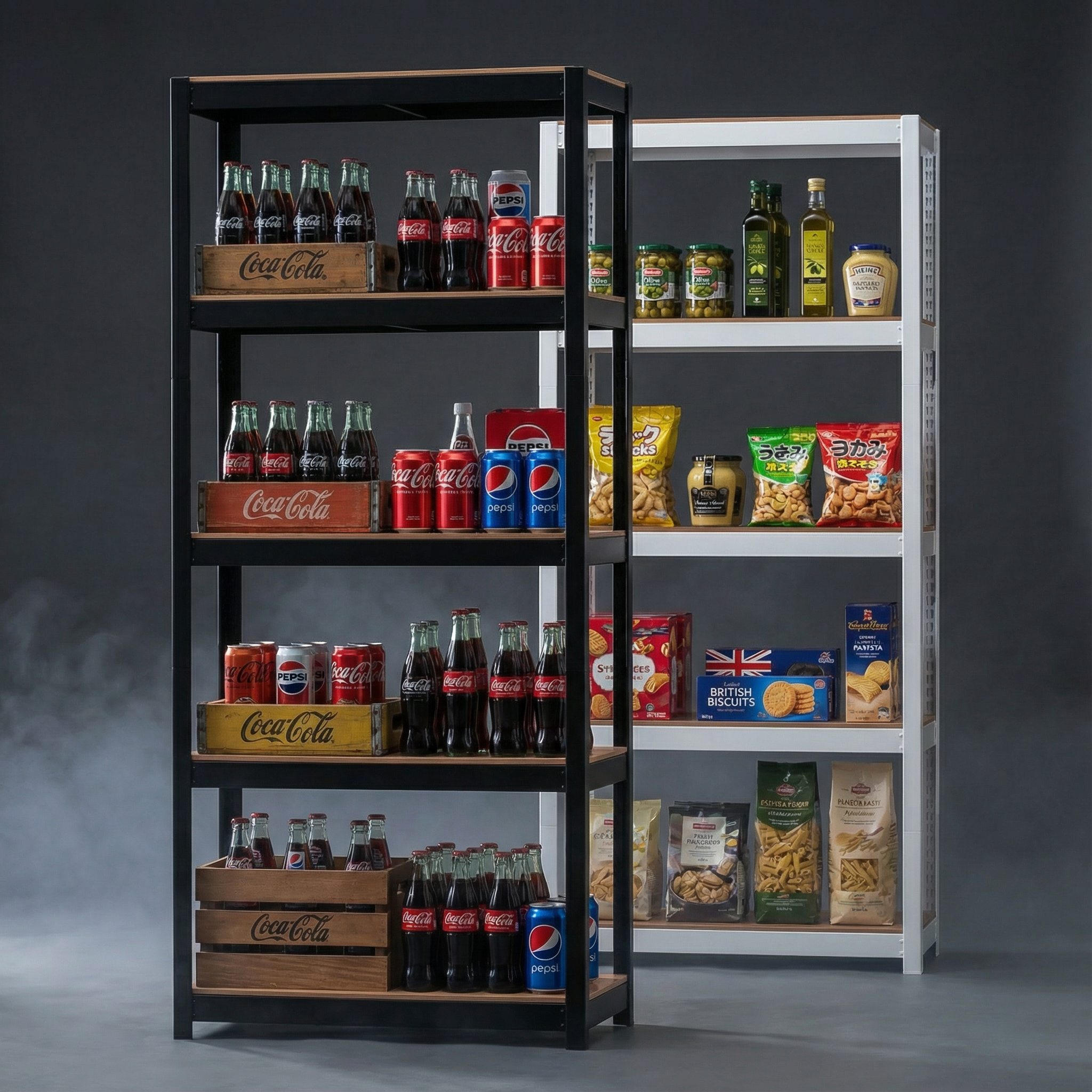 선반 수납선반 다용도실 조립 팬트리 무볼트 선반장 랙 홈던트하우스 300300750 5단