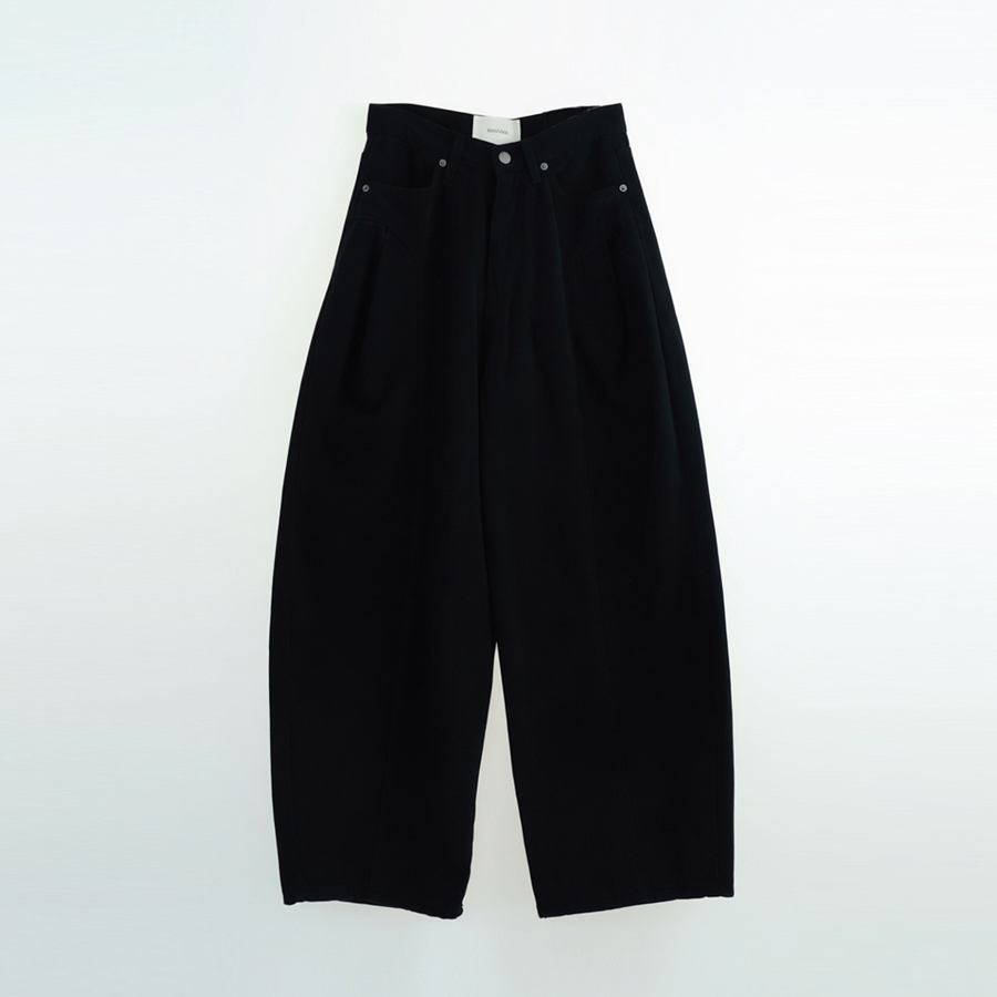 윈터 브러쉬드 코튼 커브 트라우저 (BLACK, 3SIZE) - 상세 이미지 2