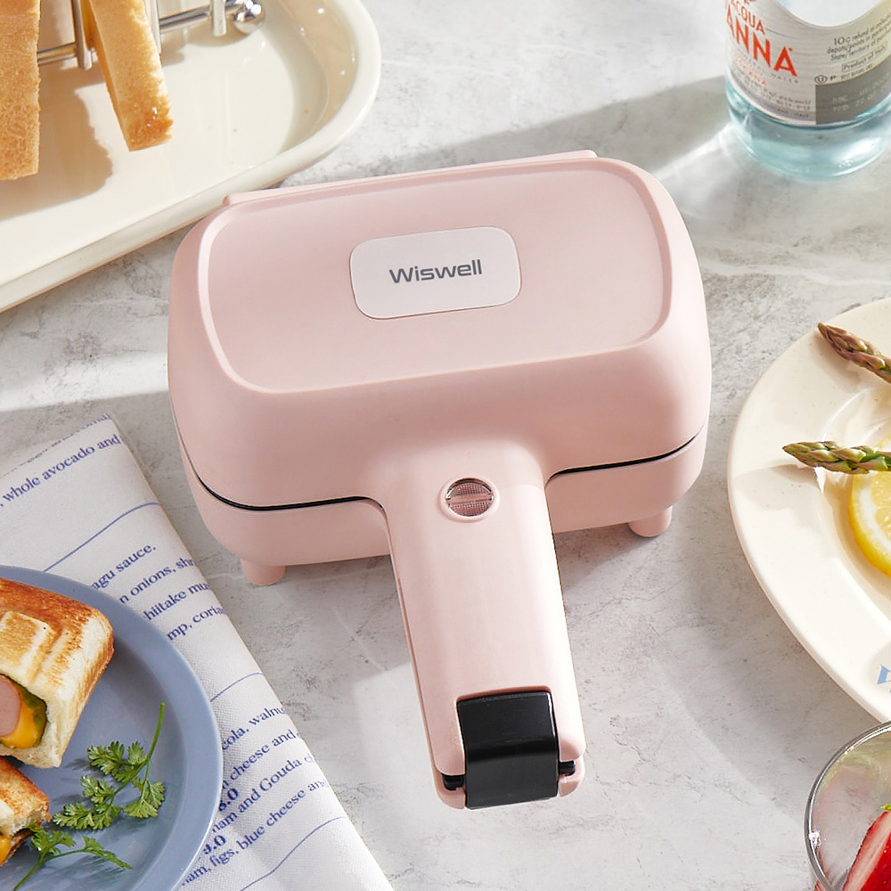 위즈웰 다이어트 샌드위치 메이커 식빵 한장 간식 만들기 기계