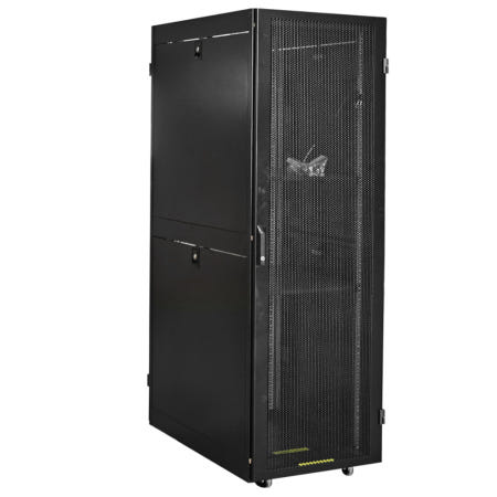 [랜스타]LS-1800HSQ 1800x1000x600m 전후면타공식 서버랙 19인치 랙마운트용 고급형 팬 4개