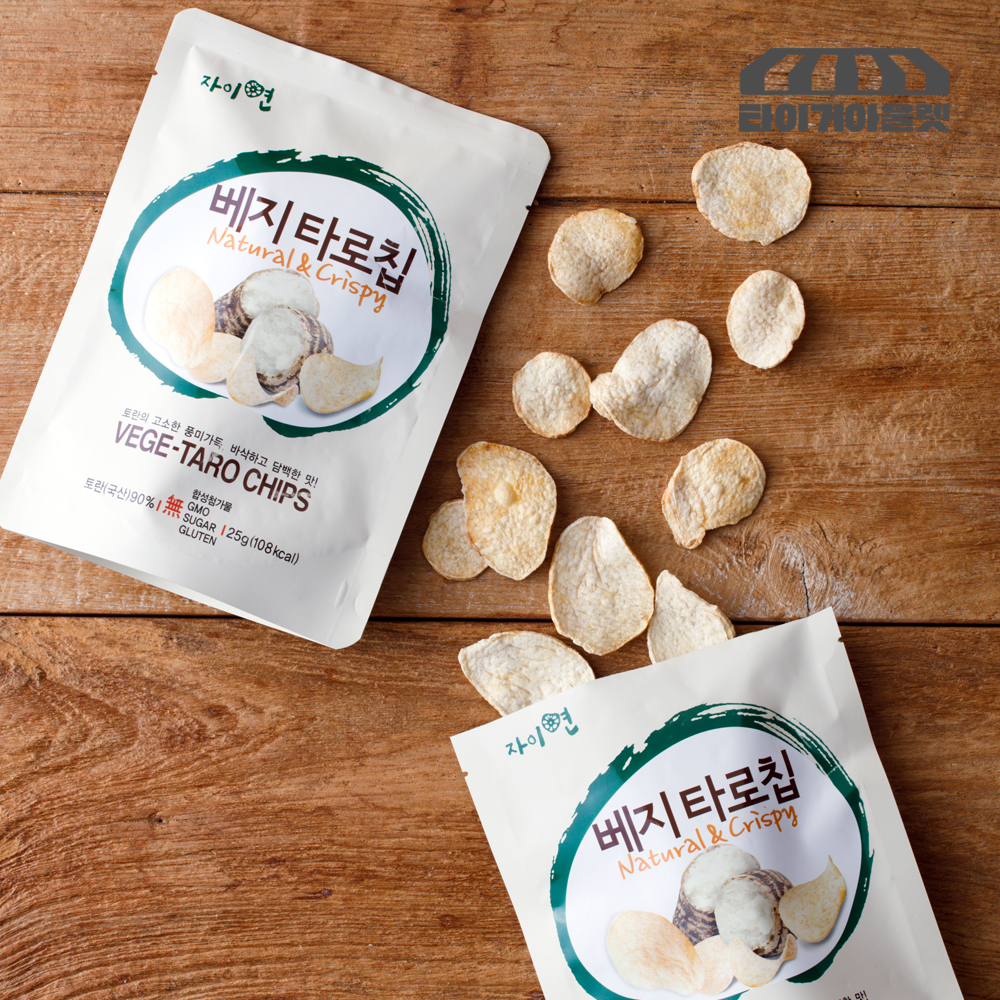 타로칩 토란칩 신콩칩 저칼로리 간식 원물 저당 과자 5봉 - 상세 이미지 3