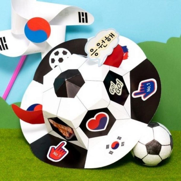 어린이 축구공 모자 만들기 - 상품 이미지