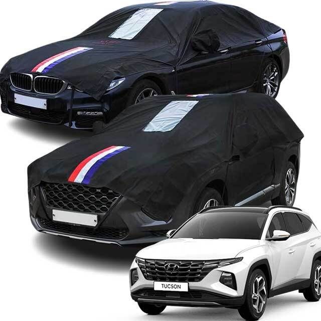 투싼 NX4 블랙박스 자동차커버 성에방지 하프커버 - 메인 이미지