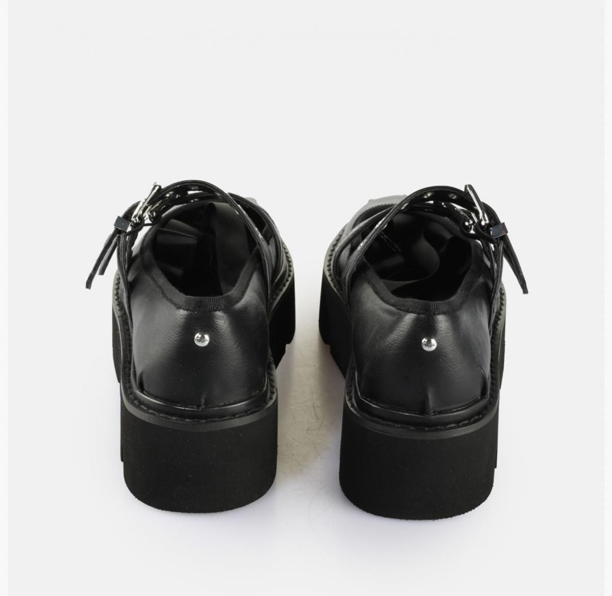 버팔로 플랫폼 락무드 비건 발레리나 플랫슈즈 블랙 02385951 SCHWARZ - 상세 이미지 5