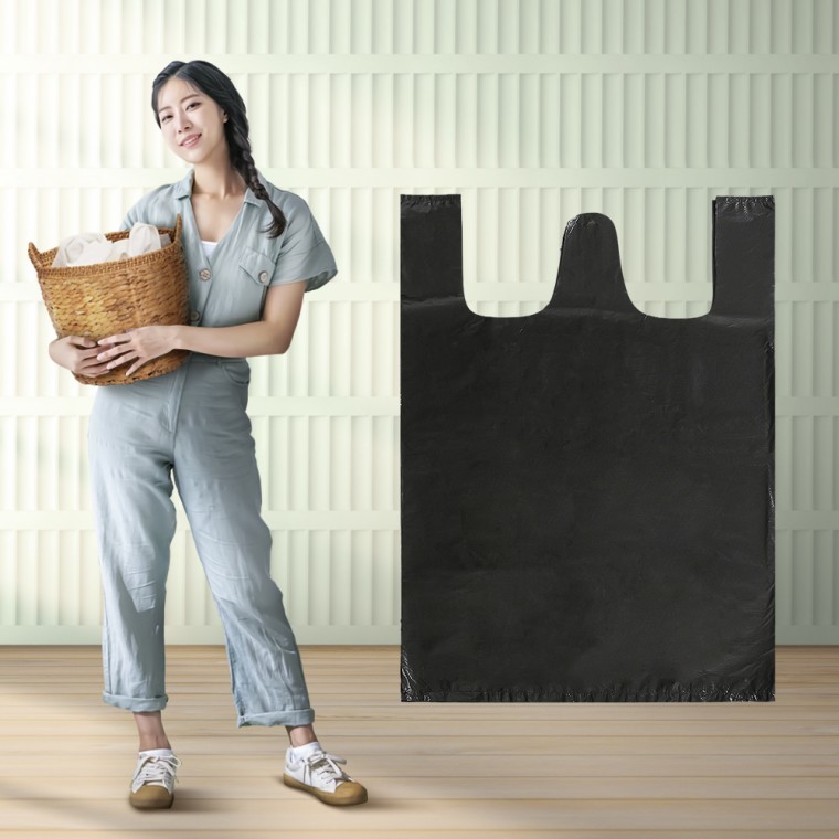대형 검정 비닐봉투 20매입(70x105cm) 의류비닐봉투 - 메인 이미지