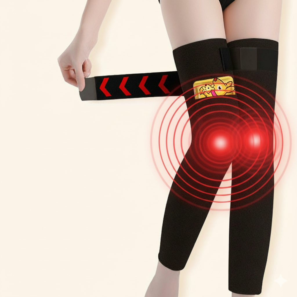[핫팩아대] 로제티카 핫팩넣는 약기모 무릎보호대 포켓 온열찜질 아대 45cm - 상세 이미지 3