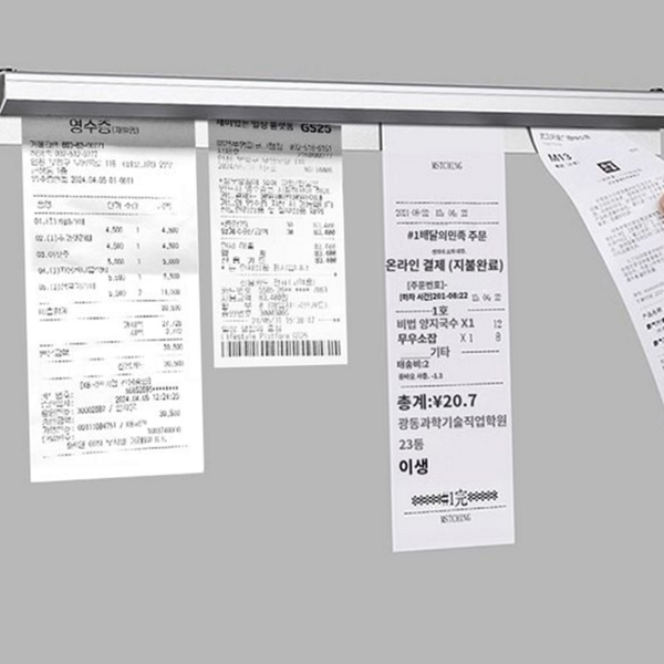 60cm 주문서 정리대 벽걸이 매장 영수증 꽂이 계산서 문서 - 상품 이미지