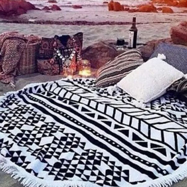 두꺼운 대형 비치 타월 두툼한 극세사 비치 타월 해변 여름