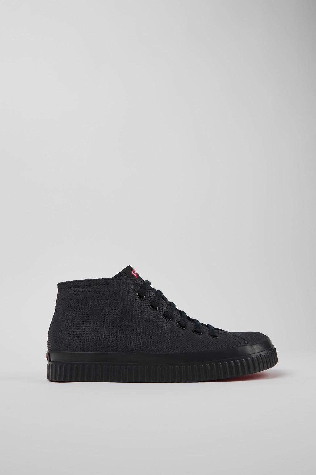 캠퍼 블랙 리사이클 코튼 남성 스니커즈 Peu Roda K300489-013 BLACK - 상품 이미지
