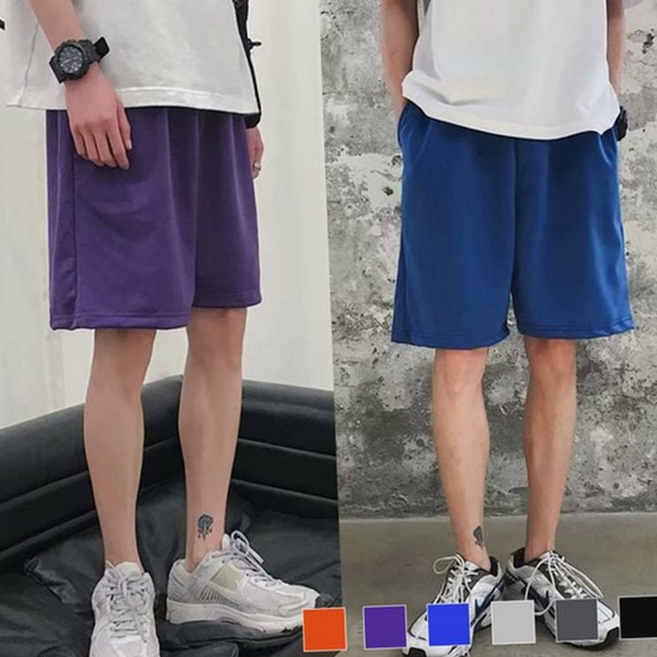 루즈핏 남자 5부 반바지 남성면 남자 데일리반 반바지 여름 밴딩 - 상품 이미지