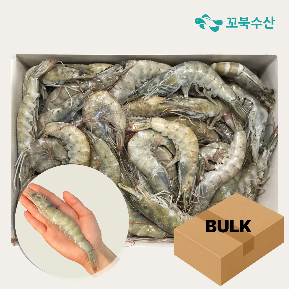 업소용 냉동 흰다리새우 대하 간장 새우 12kg (2kg x 6팩) 에콰 사우디 페루 - 상품 이미지