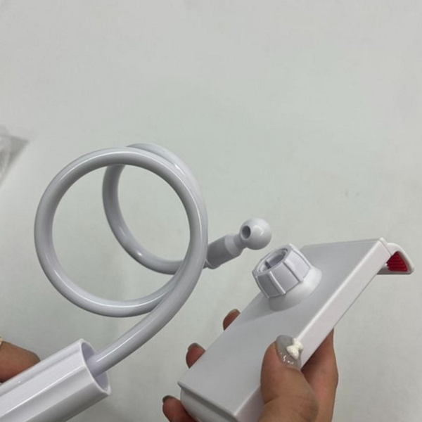 집게형 자바라 거치대 스마트폰 휴대폰거치대 침대 화이트 - 상품 이미지
