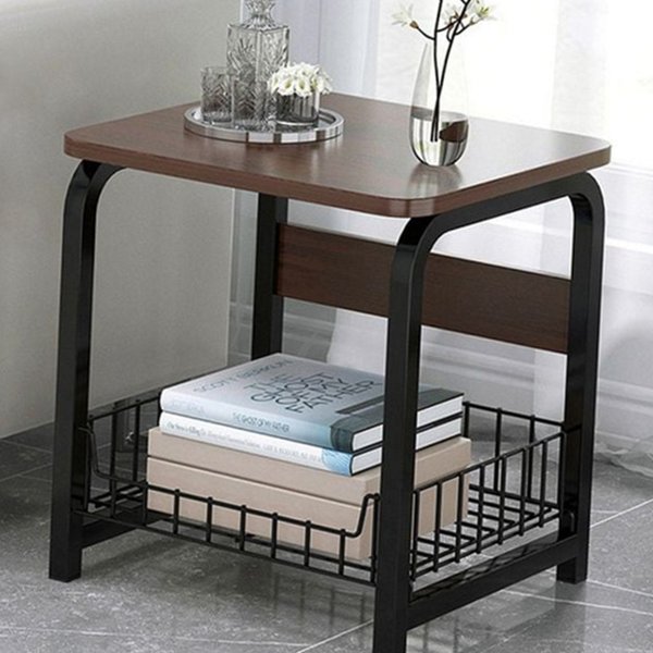 철제 사각 협탁 우드 소파 협탁 미니 거실 침대