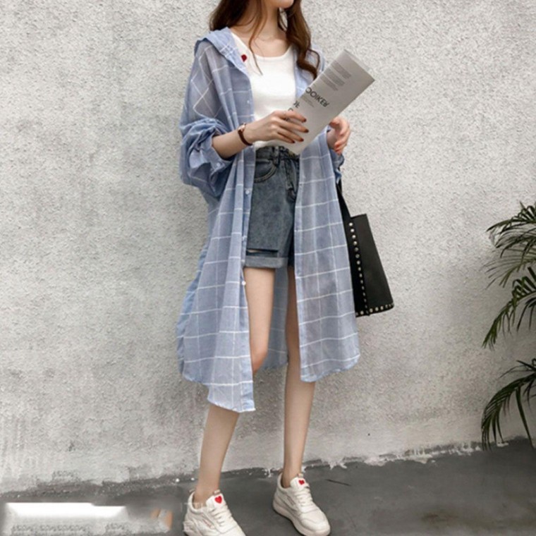 베이직 디자인 여자 데일리 외출 패션 롱 캐주얼 셔츠 여성 티셔츠 여름 맨투맨 반팔티 - 상품 이미지