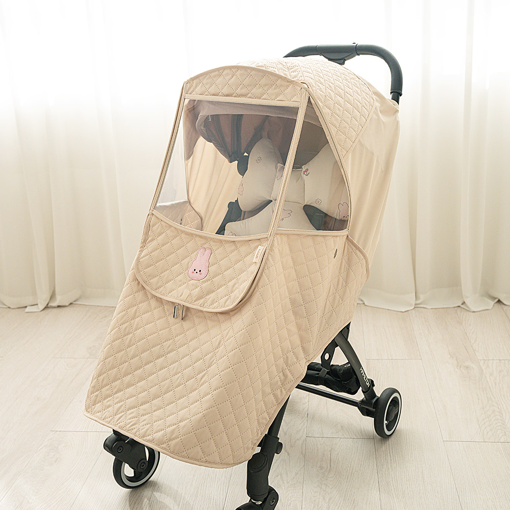 마롤로뜨 유모차 방한커버 겨울 덮개 햇빛가리개 블랙 방수 범용 양양이